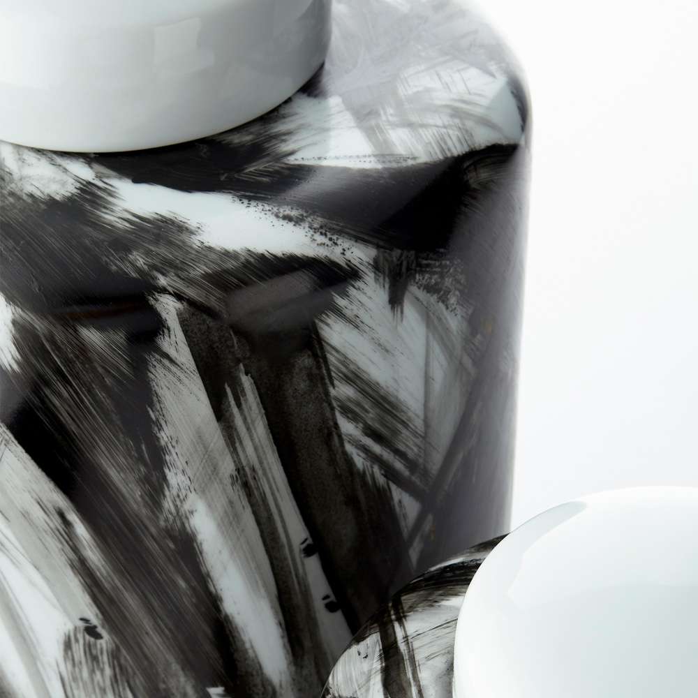 Cyan Design - Pollock Container in Black and White - Small - 09878 veiw 3