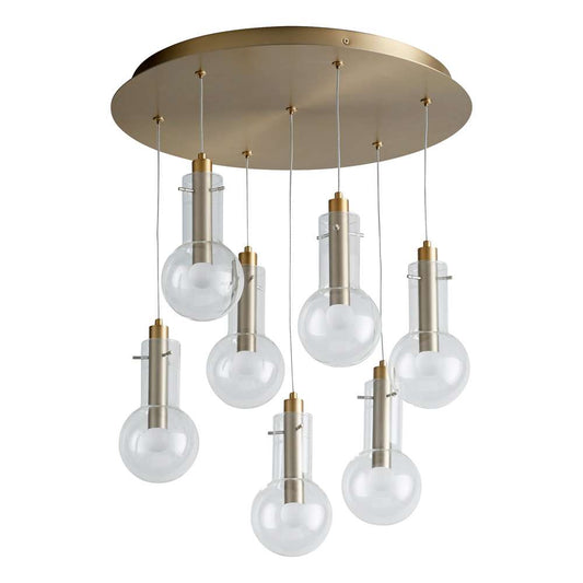 Cyan Design - Primo Pendant 7-Light in Aged Brass - 11396 veiw 1