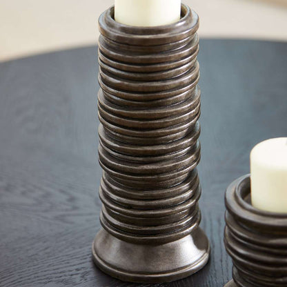 Cyan Design - Provo Candleholder in Black - Large - 11022 veiw 3