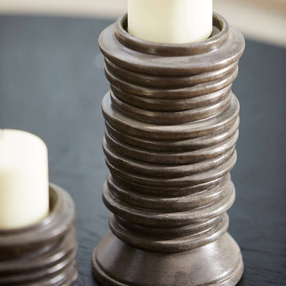 Cyan Design - Provo Candleholder in Black - Medium - 11021 veiw 2