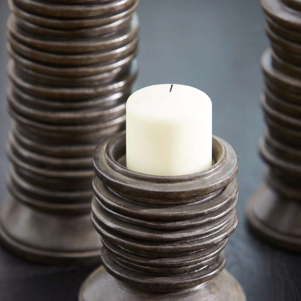 Cyan Design - Provo Candleholder in Black - Small - 11020 veiw 2