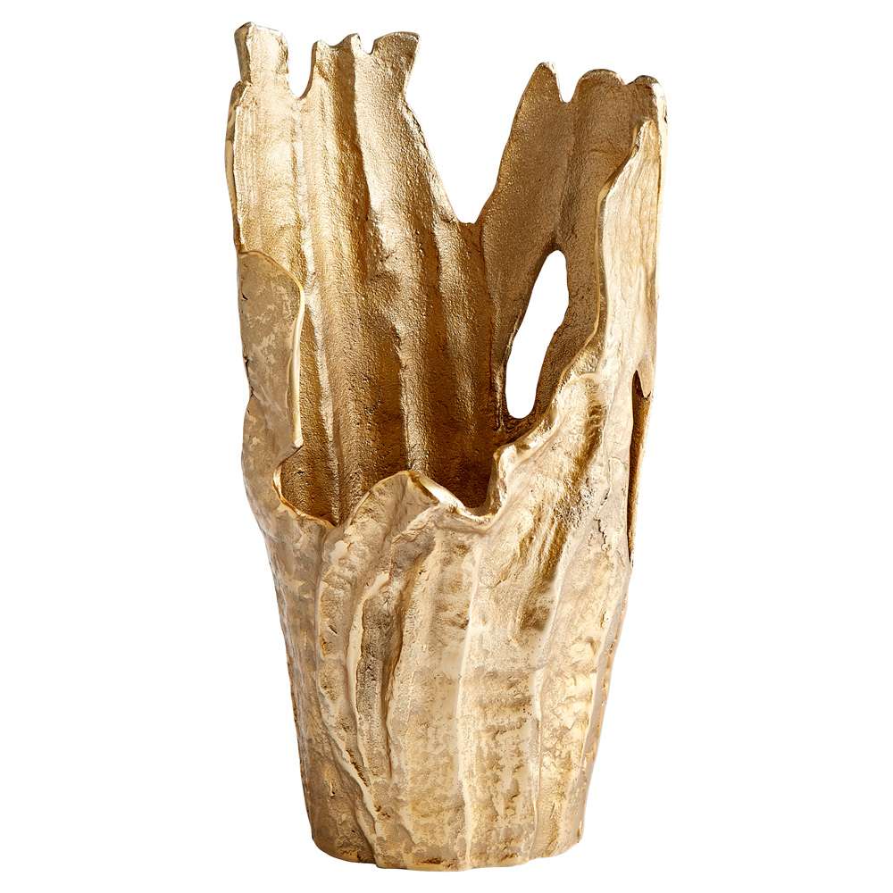 Cyan Design - Pyroclastic Monochrome Vase in Gold - Medium - 11156 veiw 1