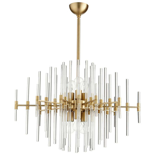 Cyan Design - Quebec Pendant in Aged Brass - Wide - 09225 veiw 1