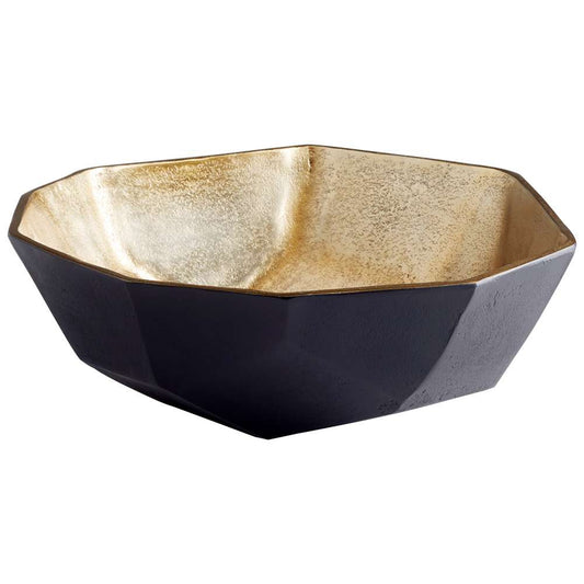 Cyan Design - Radia Bowl in Matt Black and Gold - Small - 10622 veiw 1