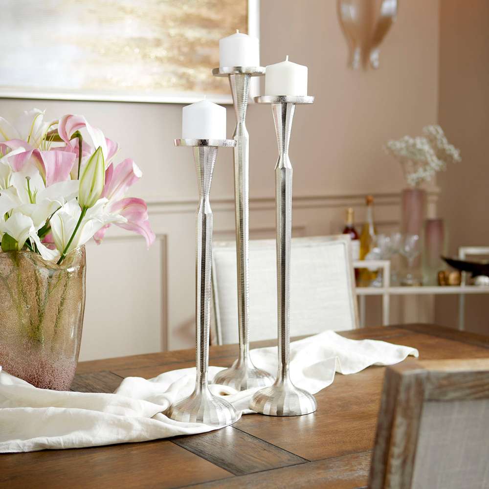 Cyan Design - Reveri Candleholder in Nickel - Medium - 10202 veiw 3