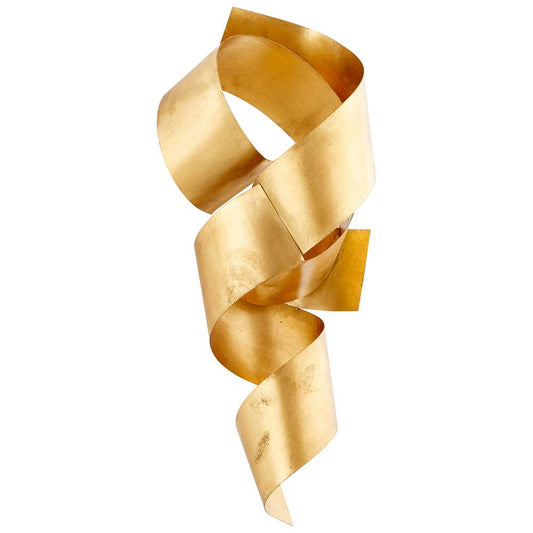 Cyan Design - Ribbons Sculpture in Gold Leaf - 10987 veiw 1