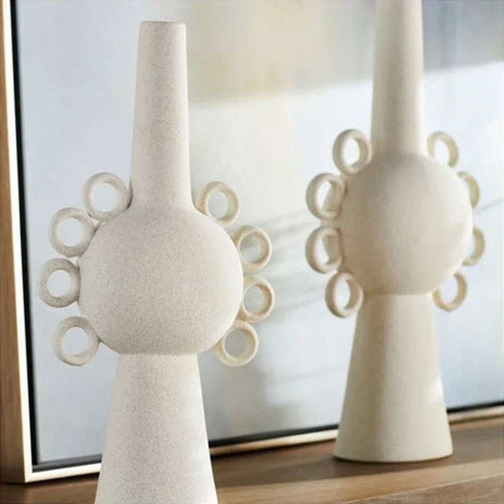 Cyan Design - Ringlets Vase in White - Small - 11205 veiw 3