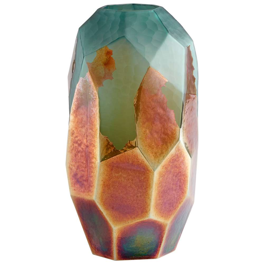 Cyan Design - Roca Verde Vase in Green and Gold - Large - 11064 veiw 1