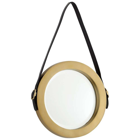Cyan Design - Round Venster Mirror in Antique Brass - Small - 10715 veiw 1