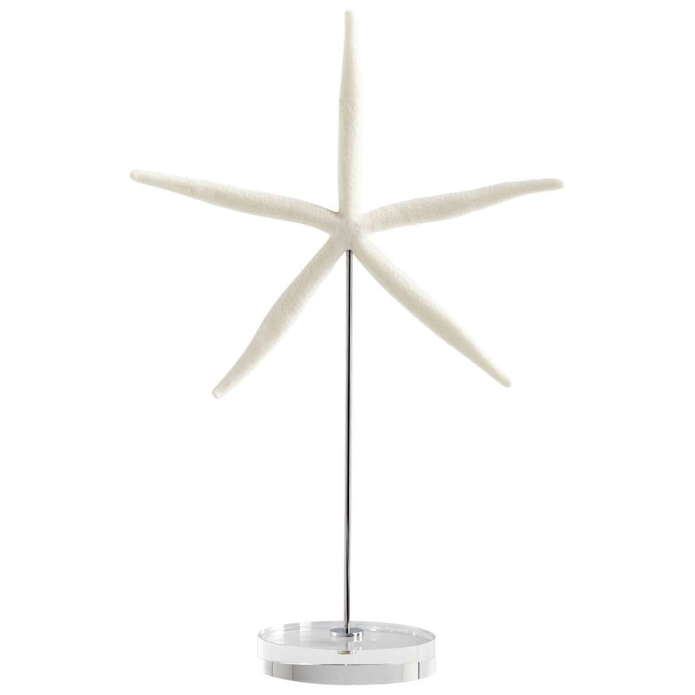 Cyan Design - Royal Sea Star Sculpture in White and Polished Nickel - Medium - 09125 veiw 1