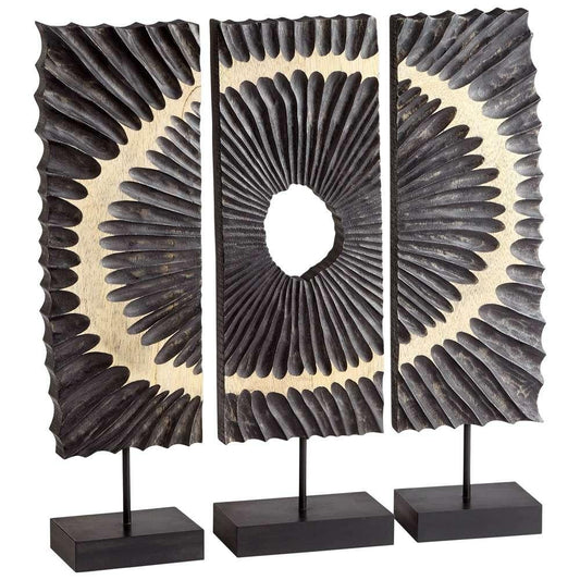 Cyan Design - Ruffle Sculpture in Black - 10722 veiw 1