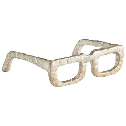 Cyan Design - Sculptured Spectacles in Antique Silver - Medium - 08827 veiw 1