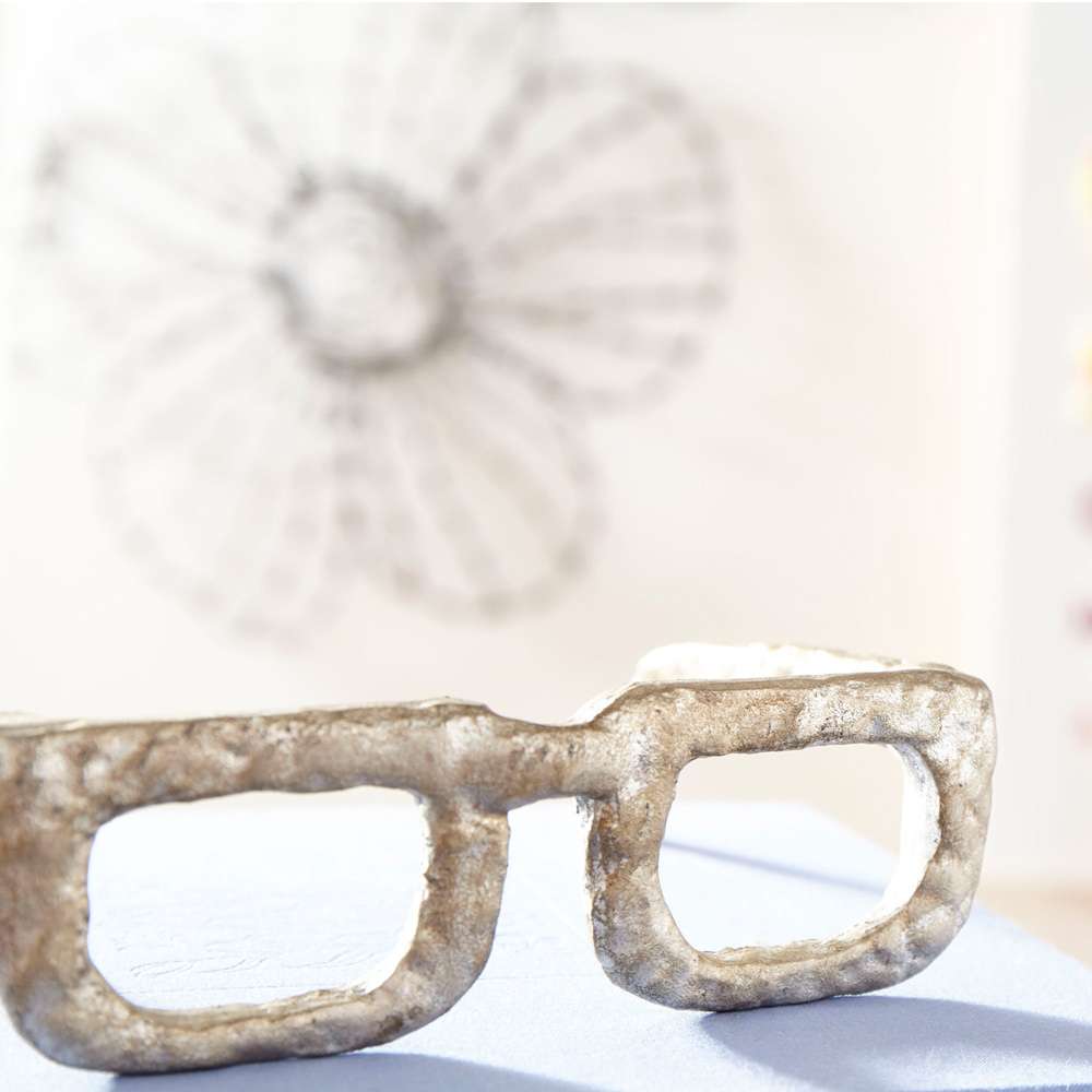 Cyan Design - Sculptured Spectacles in Antique Silver - Medium - 08827 veiw 2