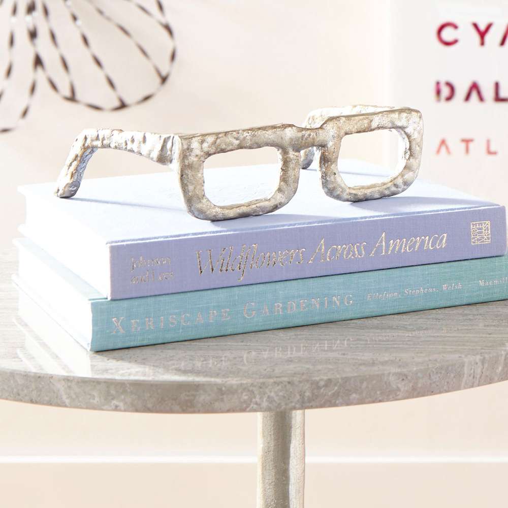 Cyan Design - Sculptured Spectacles in Antique Silver - Medium - 08827 veiw 3