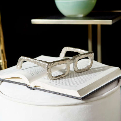 Cyan Design - Sculptured Spectacles in Antique Silver - Medium - 08827 veiw 5