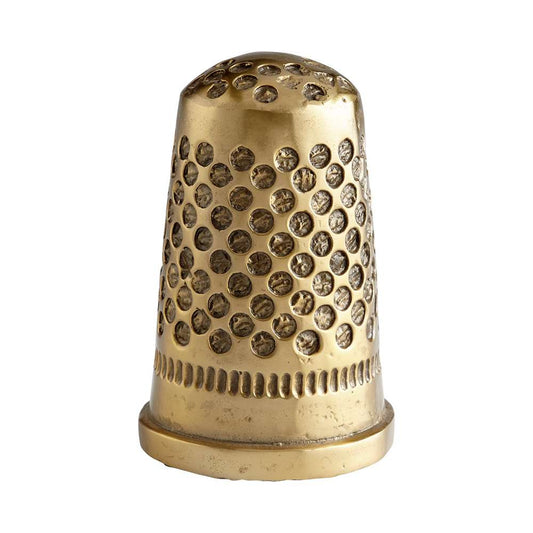 Cyan Design - Sewing Thimble Token in Aged Brass - 11234 veiw 1