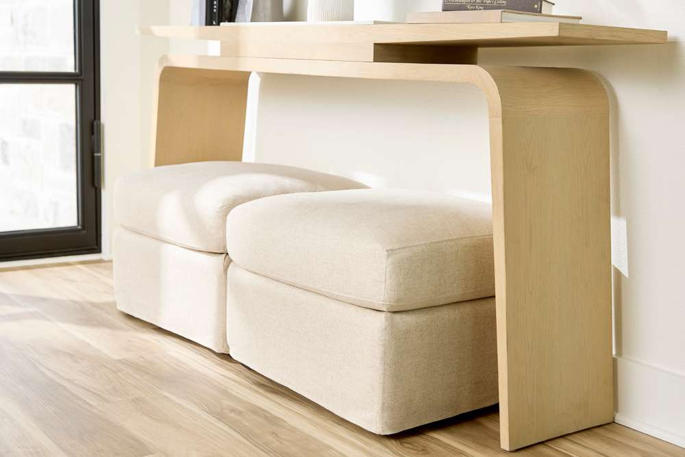 Cyan Design - Sovente Ottoman in White - 11450 veiw 3