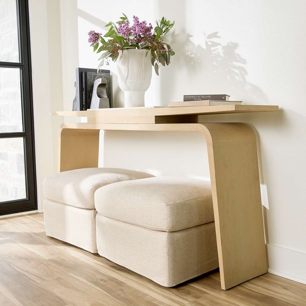 Cyan Design - Sovente Ottoman in White - 11450 veiw 4