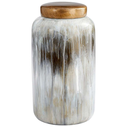 Cyan Design - Spirit Drip Container in Olive Glaze - Small - 10424 veiw 1
