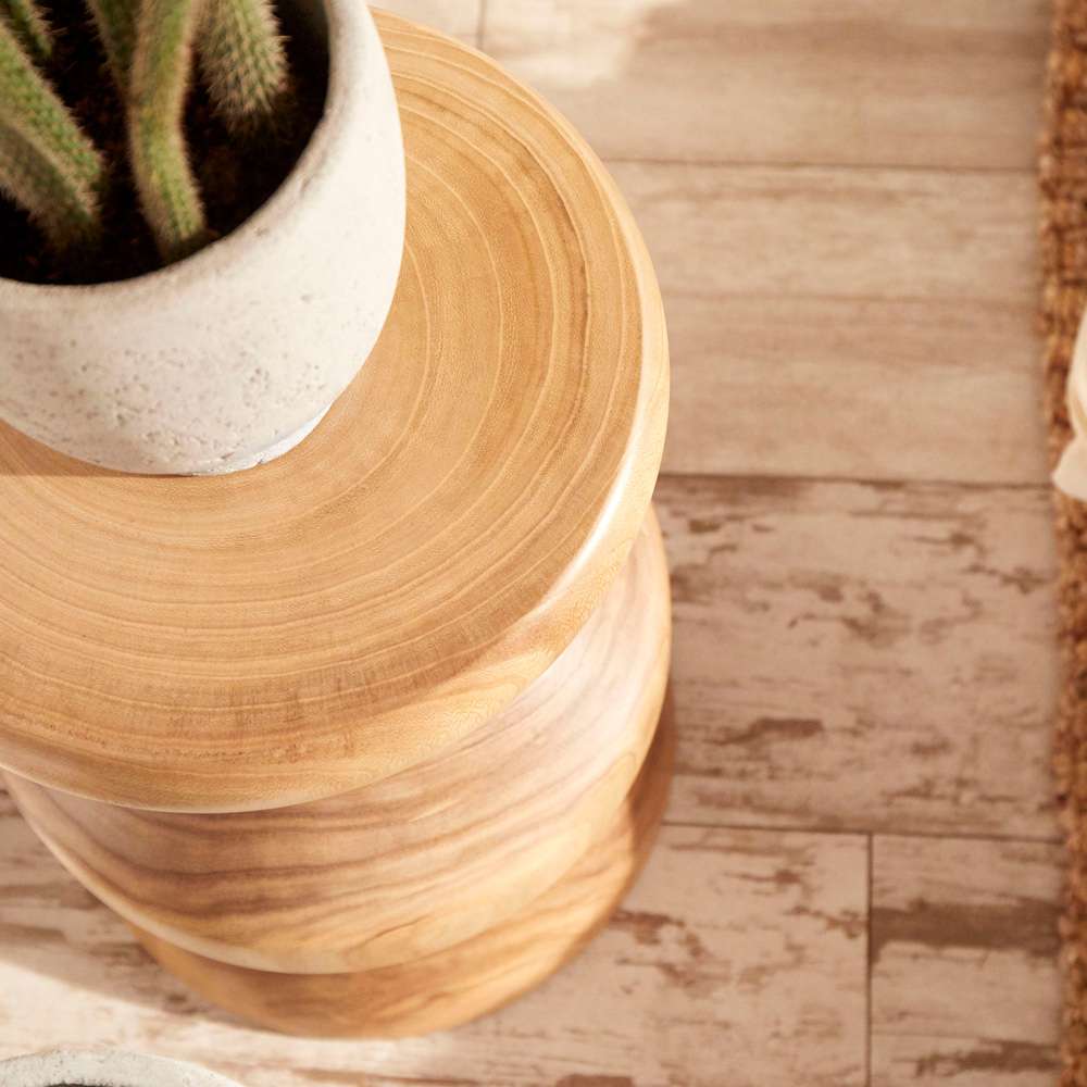 Cyan Design - Summer Swirl Stool in Walnut - 05984 veiw 2