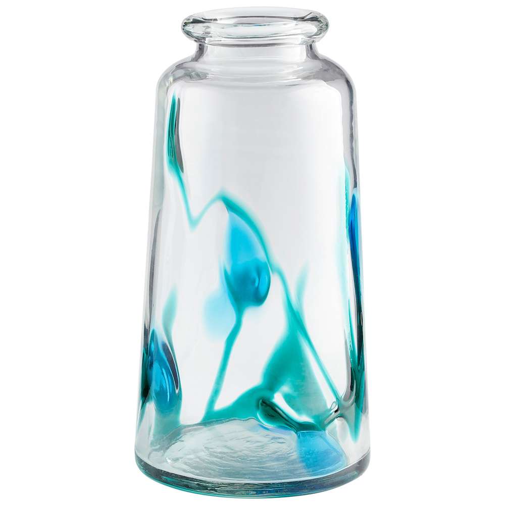 Cyan Design - Tahoe Vase in Blue & Clear - Large - 11071 veiw 1