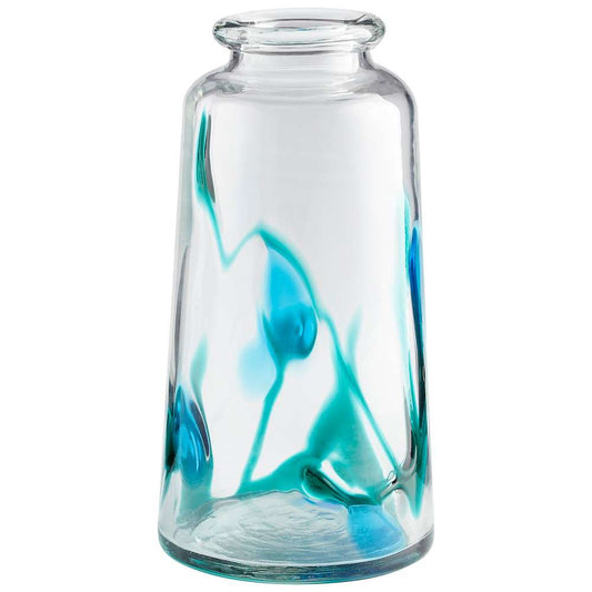 Cyan Design - Tahoe Vase in Blue & Clear - Large - 11071 veiw 1