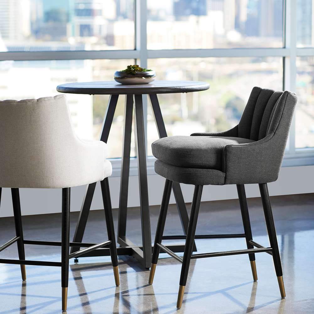 Cyan Design - Tesoro Counter Stool in Black - Medium - 10785 veiw 2
