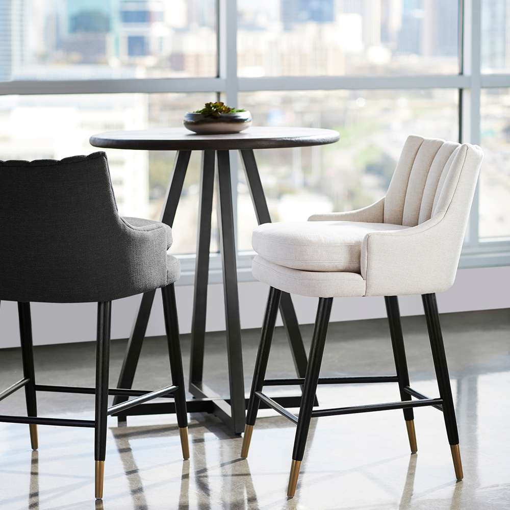 Cyan Design - Tesoro Counter Stool in Black - Medium - 10785 veiw 3