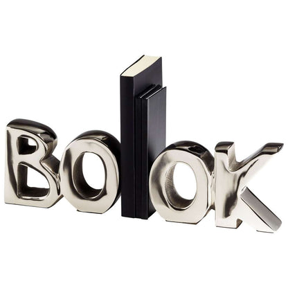 Cyan Design - The Book Bookends in Nickel - 08944 veiw 1