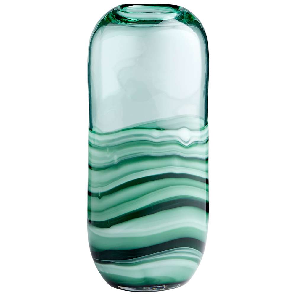 Cyan Design - Torrent Vase in Green - Short - 10885 veiw 1