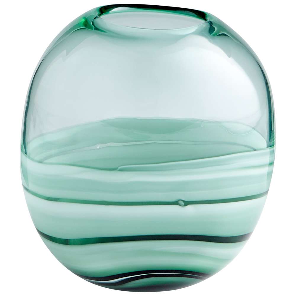Cyan Design - Torrent Vase in Green - Squat - 10883 veiw 1