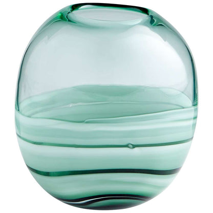 Cyan Design - Torrent Vase in Green - Squat - 10883 veiw 1