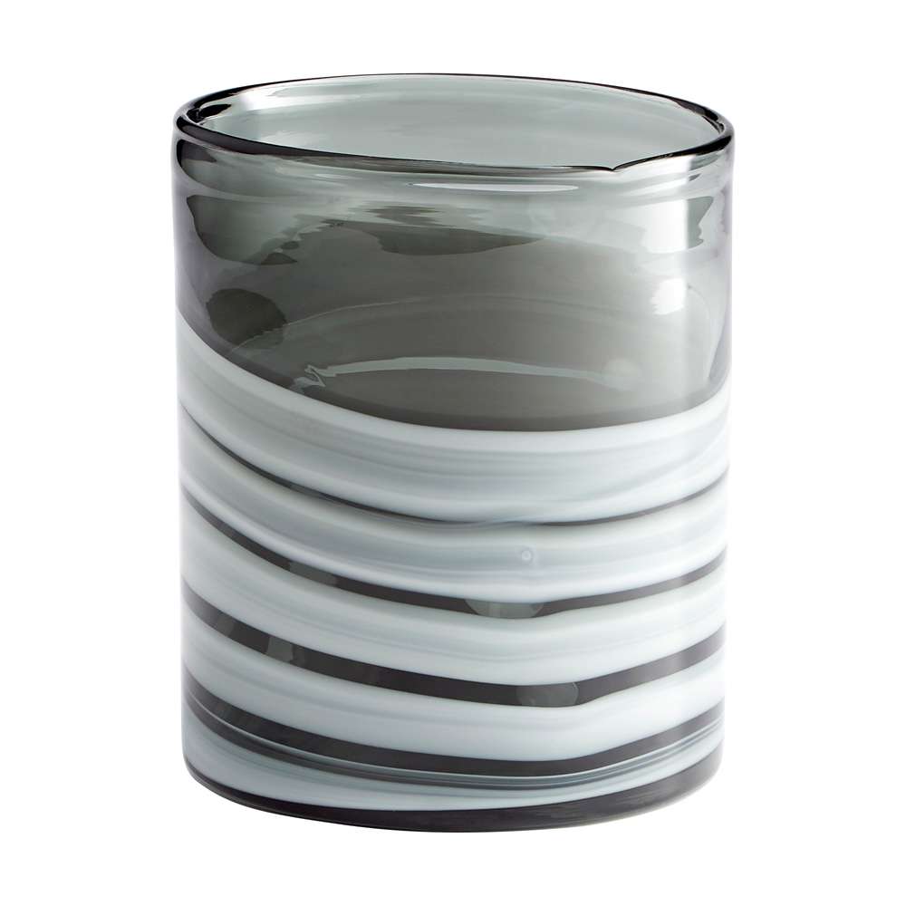 Cyan Design - Torrent Vase in White and Silver - Short - 10470 veiw 1
