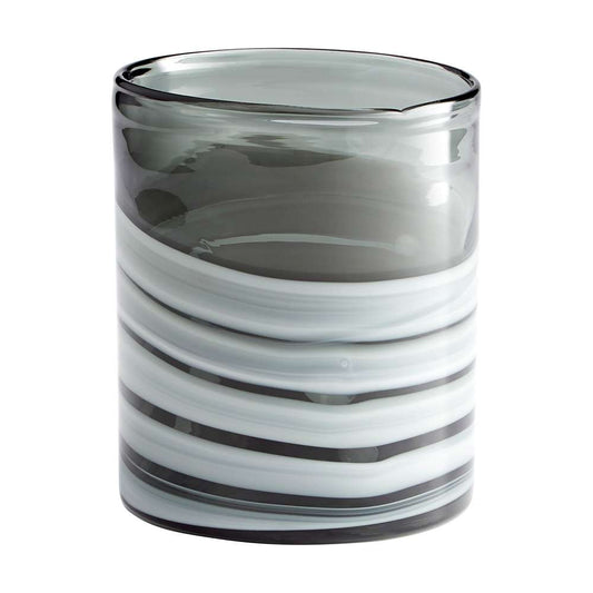 Cyan Design - Torrent Vase in White and Silver - Short - 10470 veiw 1