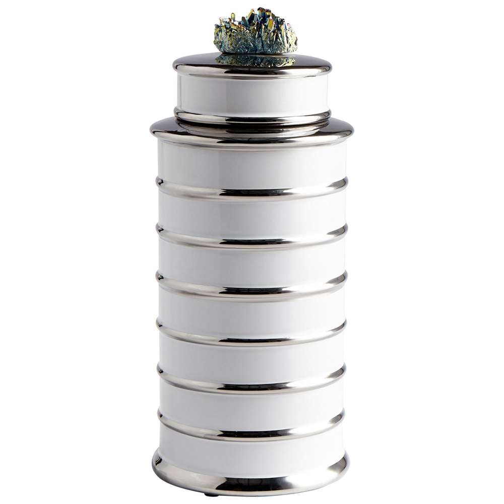 Cyan Design - Tower Container in White - Medium - 09084 veiw 1