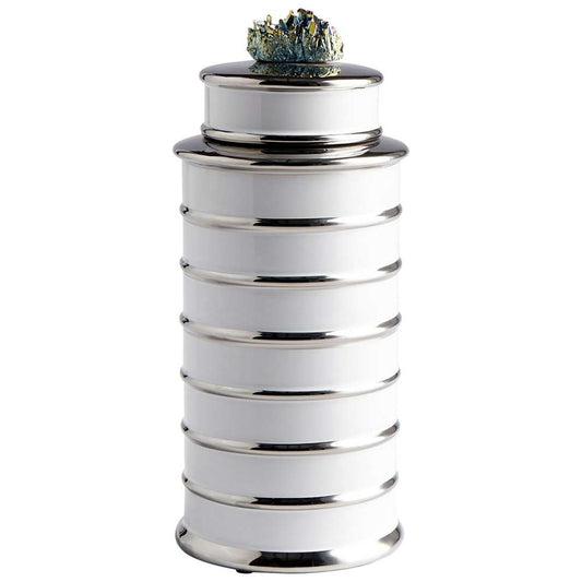 Cyan Design - Tower Container in White - Medium - 09084 veiw 1