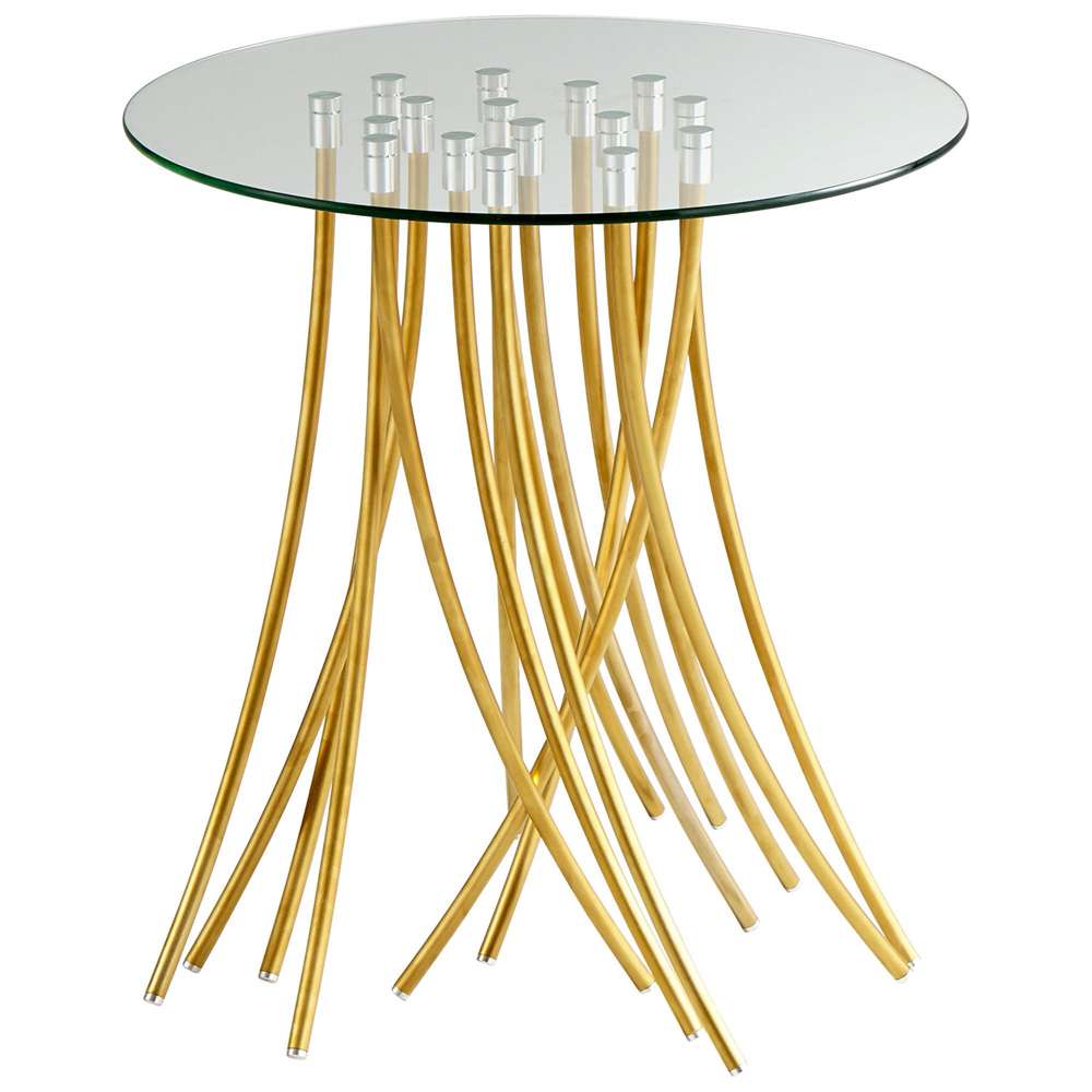 Cyan Design - Tuffoli Table in Satin Brass - 08580 - CLOSEOUT veiw 1