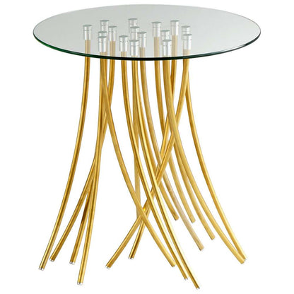 Cyan Design - Tuffoli Table in Satin Brass - 08580 - CLOSEOUT veiw 1