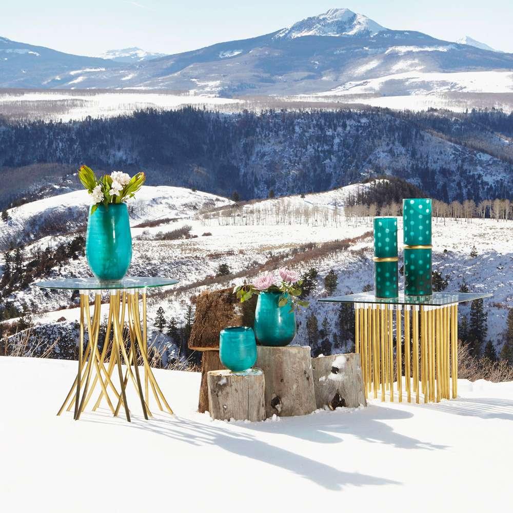 Cyan Design - Tuffoli Table in Satin Brass - 08580 - CLOSEOUT veiw 2