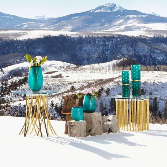 Cyan Design - Tuffoli Table in Satin Brass - 08580 - CLOSEOUT veiw 2