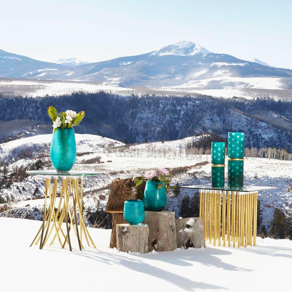 Cyan Design - Tuffoli Table in Satin Brass - 08580 - CLOSEOUT veiw 3