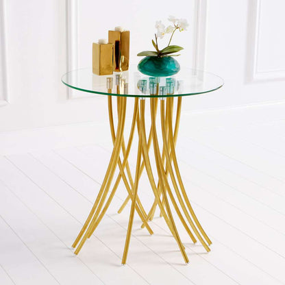 Cyan Design - Tuffoli Table in Satin Brass - 08580 - CLOSEOUT veiw 4