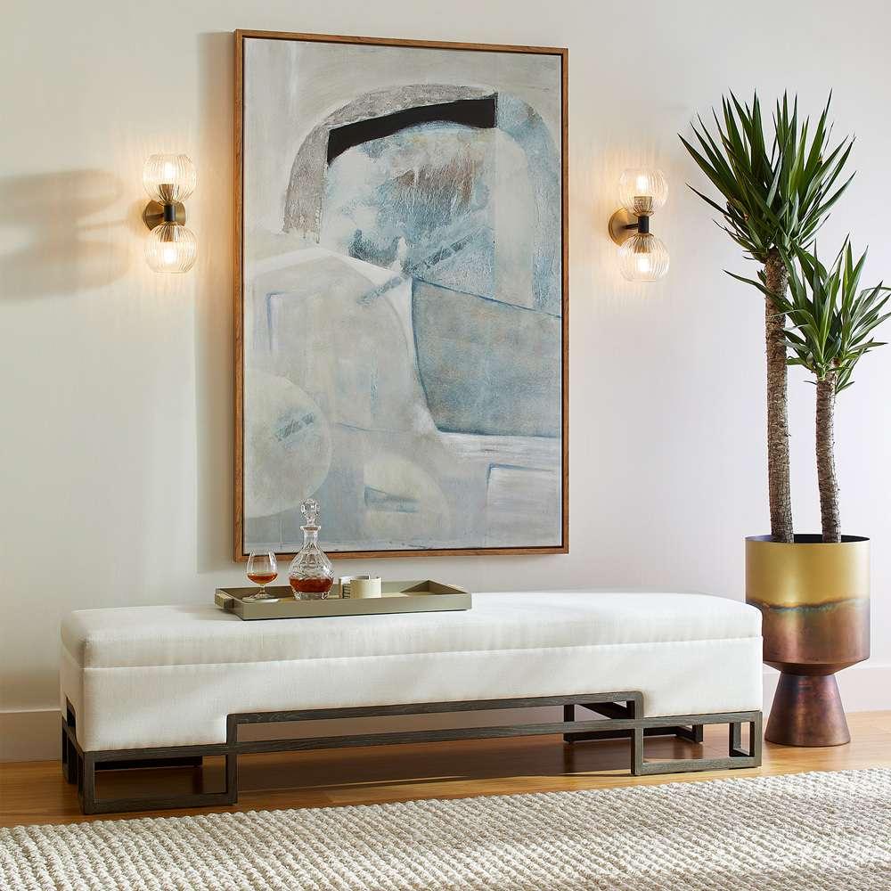 Cyan Design - Vanora Bench in White - 11397 veiw 2