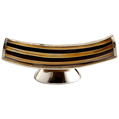 Cyan Design - Vector Tray in Horn and Silver - Small - 09838 veiw 1