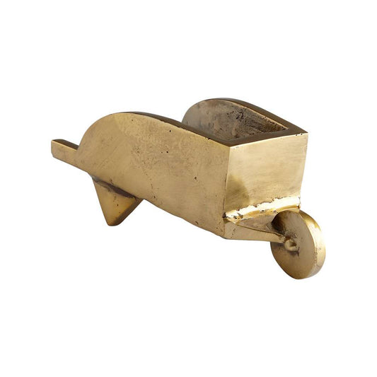 Cyan Design - Wheelbarrow Token in Aged Brass - 11231 veiw 1