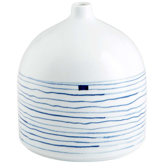 Cyan Design - Whirlpool Vase in Blue and White - Small - 10802 veiw 1