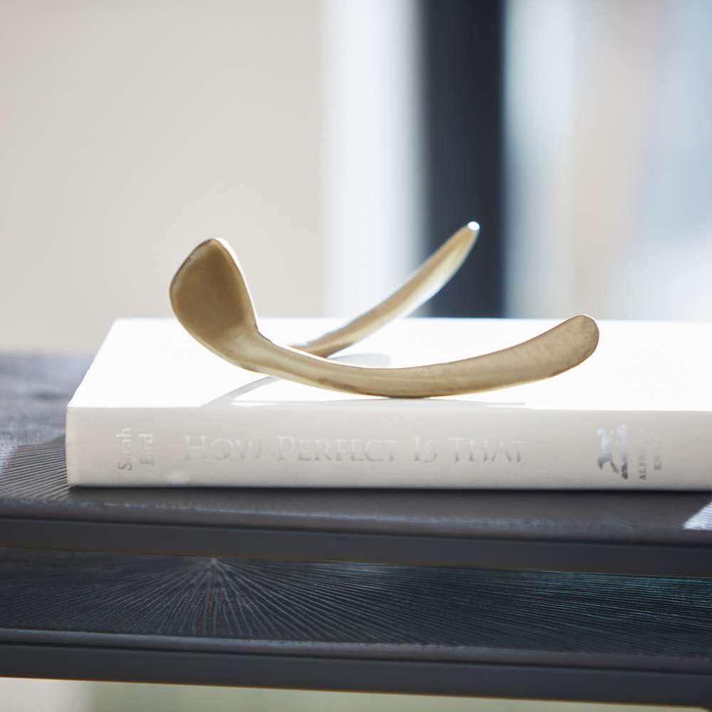 Cyan Design - Wishbone Token in Aged Brass - 11238 veiw 4
