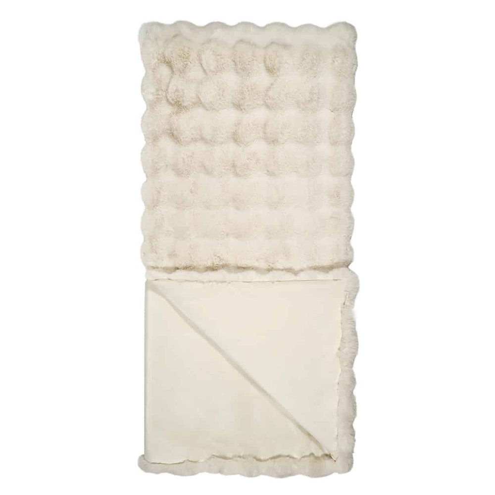 D.V. KAP Home - Affair Throw - Ivory - B-1056-I view 2