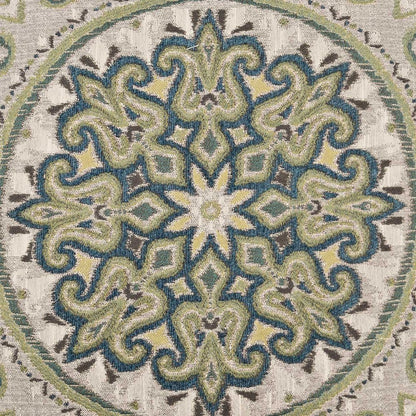 D.V. KAP Home - Akola Pillow - Azure - 2430-A-2424 view 2
