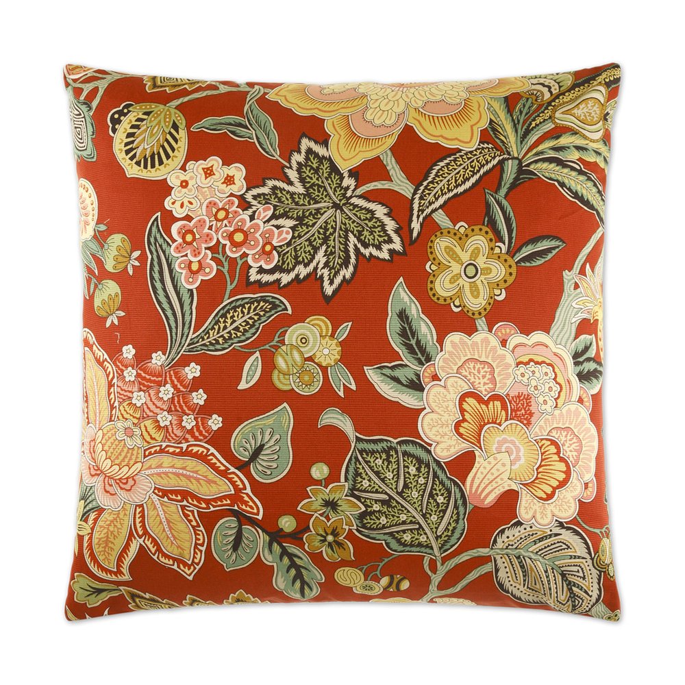 D.V. KAP Home - Augustus Pillow - Red - 2056-R-2424 view 1